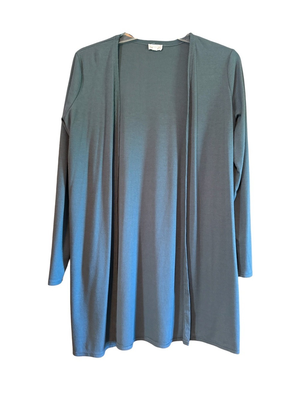 Hem & Thread Sage Green Open Front Cardigan